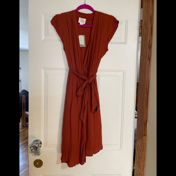 Anthropologie Maeve Noronha Wrap Dress Belted - Picture 6 of 14